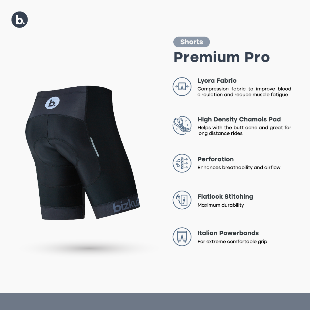 Premium PRO Gel Cycling Shorts BizkutSG