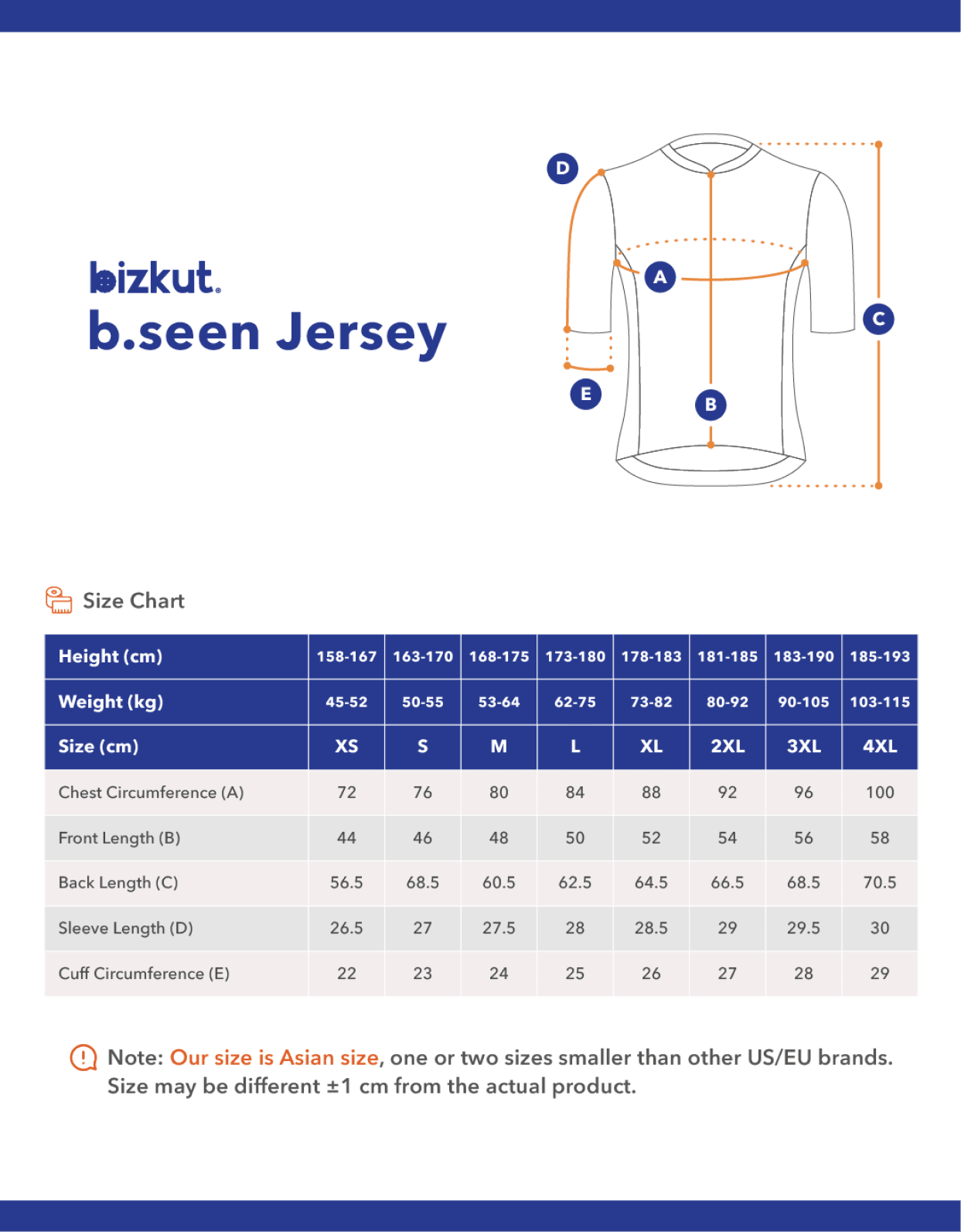 b. seen Cycling Jersey - Bizkut