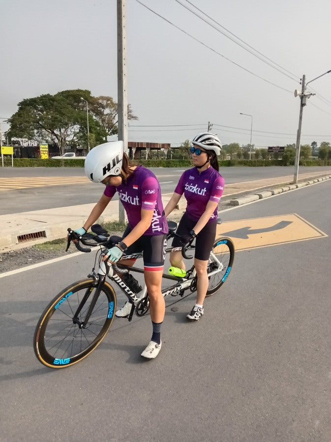 PCSF Custom Jersey worn by a cyclist