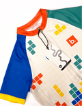Kids Cycling Tetris Jersey - Bizkut