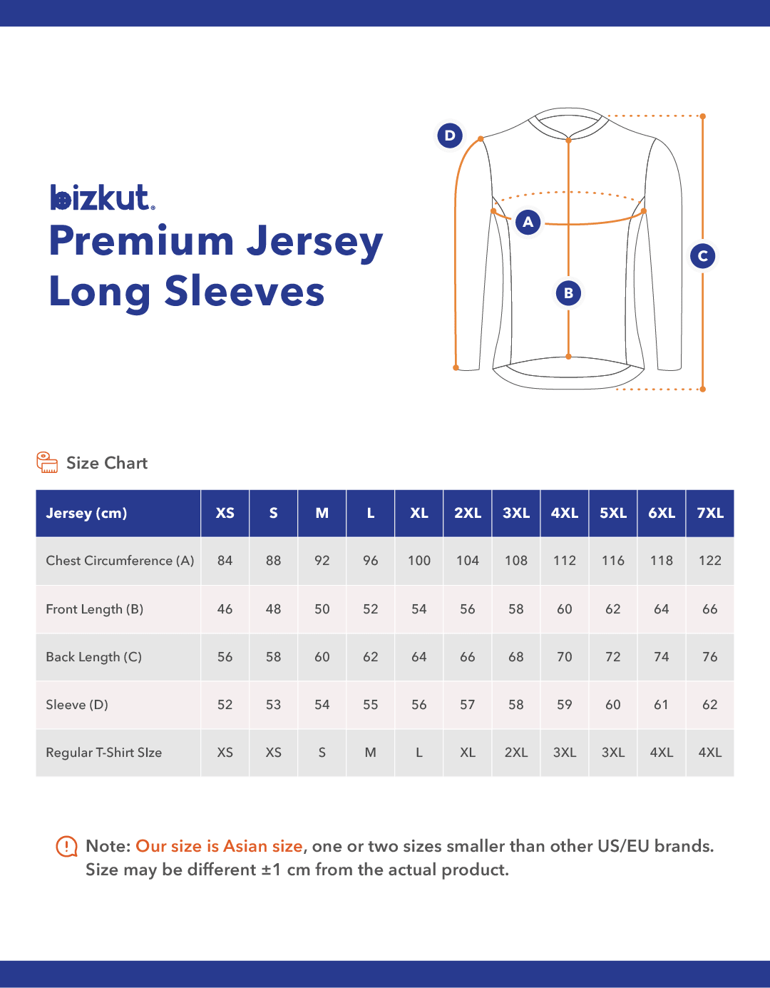Premium Long Sleeves Jersey Light Series - Bizkut