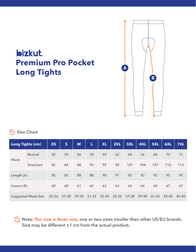 Premium Pro Cargo Pocket Long Cycling Tights - Bizkut