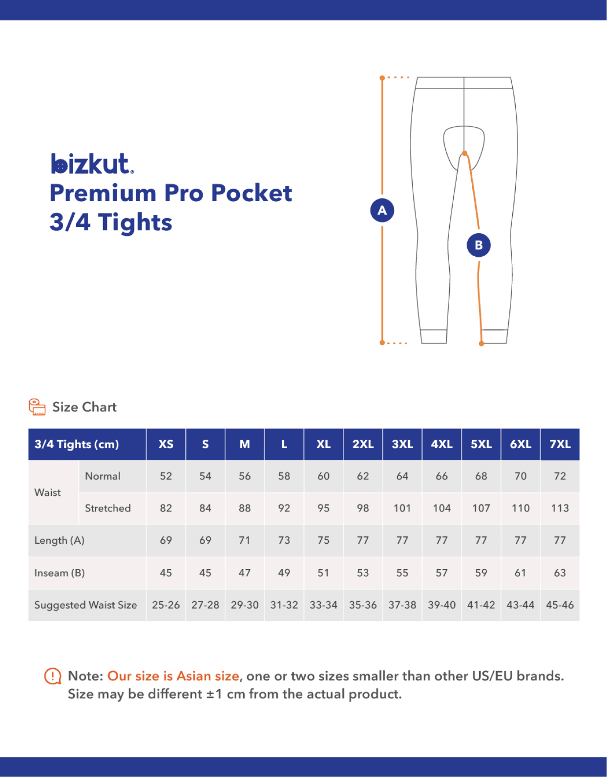 Premium Pro Pocket 3/4 Cargo Cycling Tights - Bizkut