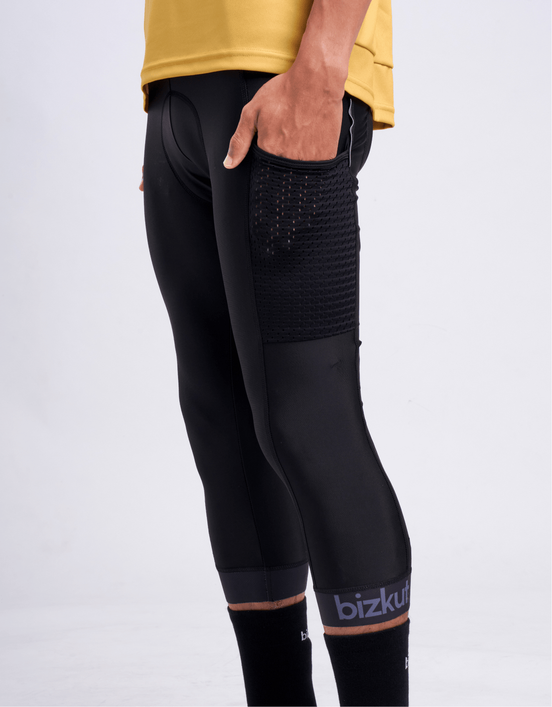 Premium Pro Pocket 3/4 Cargo Cycling Tights - Bizkut