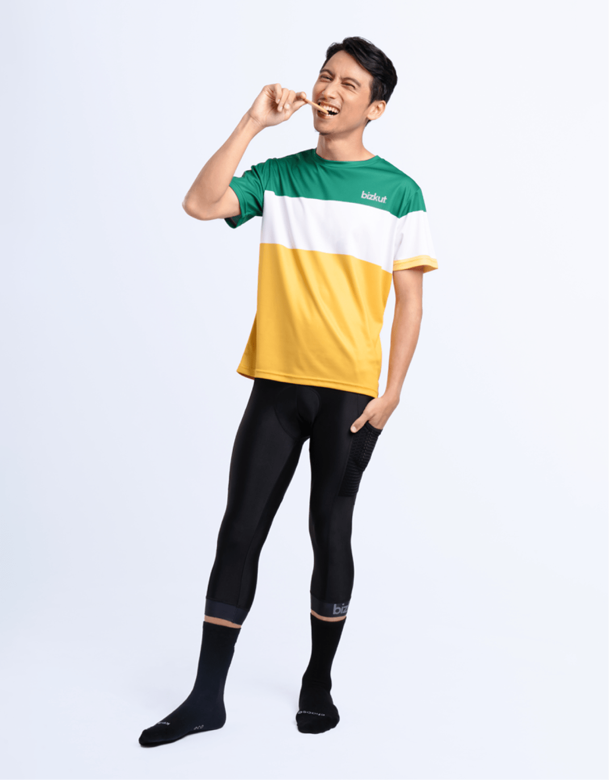 Premium Pro Pocket 3/4 Cargo Cycling Tights - Bizkut